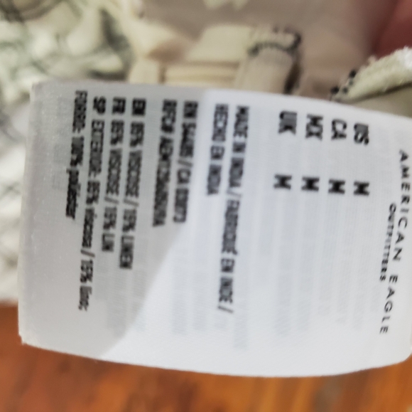 AMERICAN EAGLE White and Black Checkered Jumpsuit - Picture 7 of 8